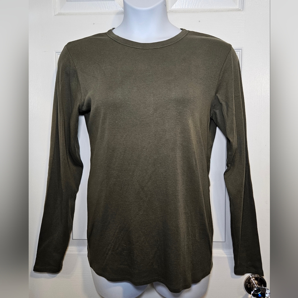 Massimo, Green, 100% Cotton, Long Sleeve Tee. Size XXL.
